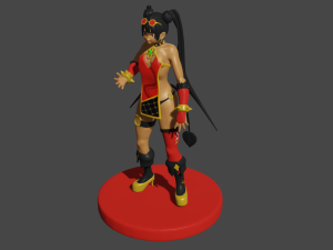 red girl 3D Model