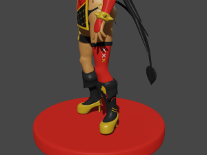 red girl 3D Model