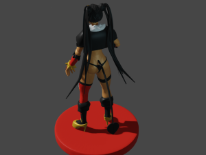 red girl 3D Model