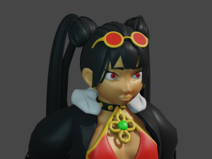 red girl 3D Model