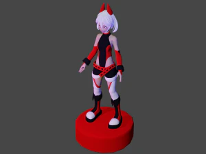 chica de piel Modelo 3D