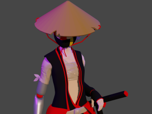 samurai 3D Model