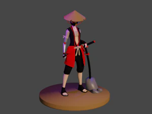 samurai 3D Model