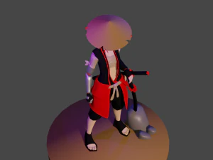 samurai 3D Model