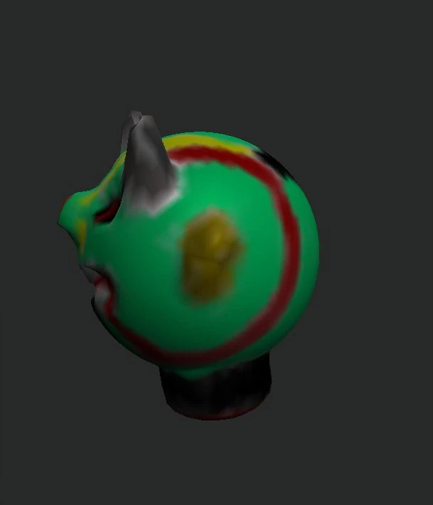 monster face 3D Model .c4d .max .obj .3ds .fbx .stl .blend 