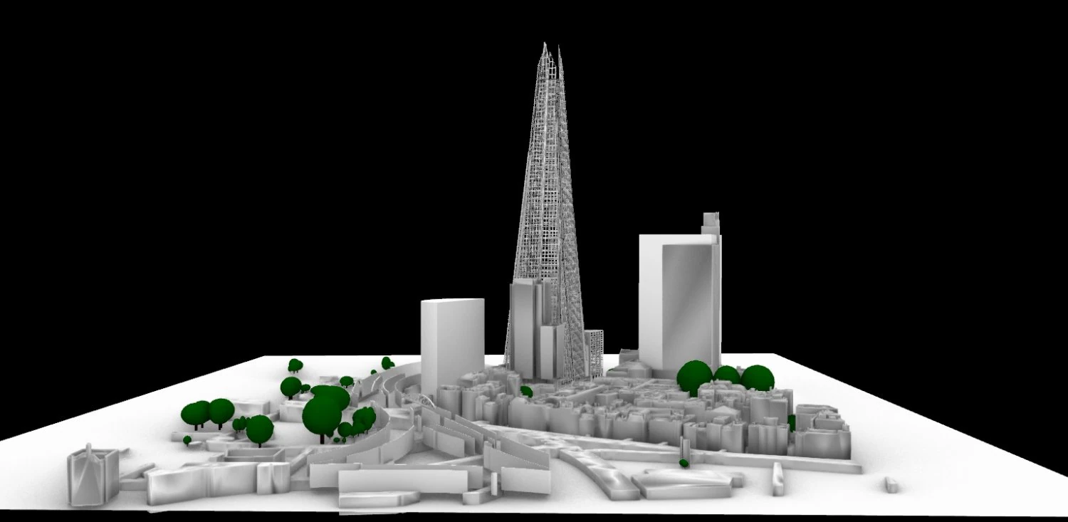 the shard in london city 3D Model .c4d .max .obj .3ds .fbx .stl .blend 