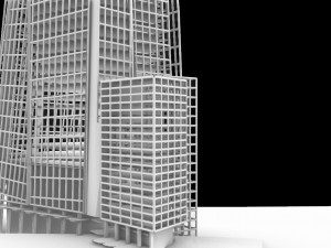 the shard in london city 3D 模型
