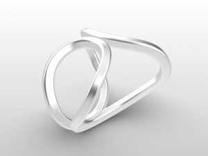 twisted ring 3D-Modell