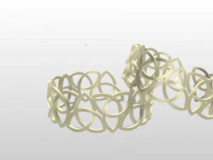 anelli di stelle Modello 3D