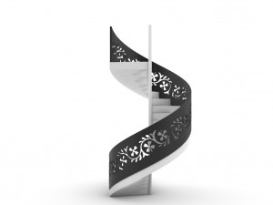 flower round stairs 3D 模型