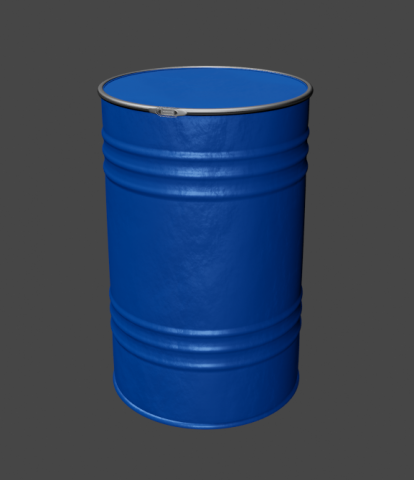 steel barrel with lid Modèle 3D .c4d .max .obj .3ds .fbx .stl .blend