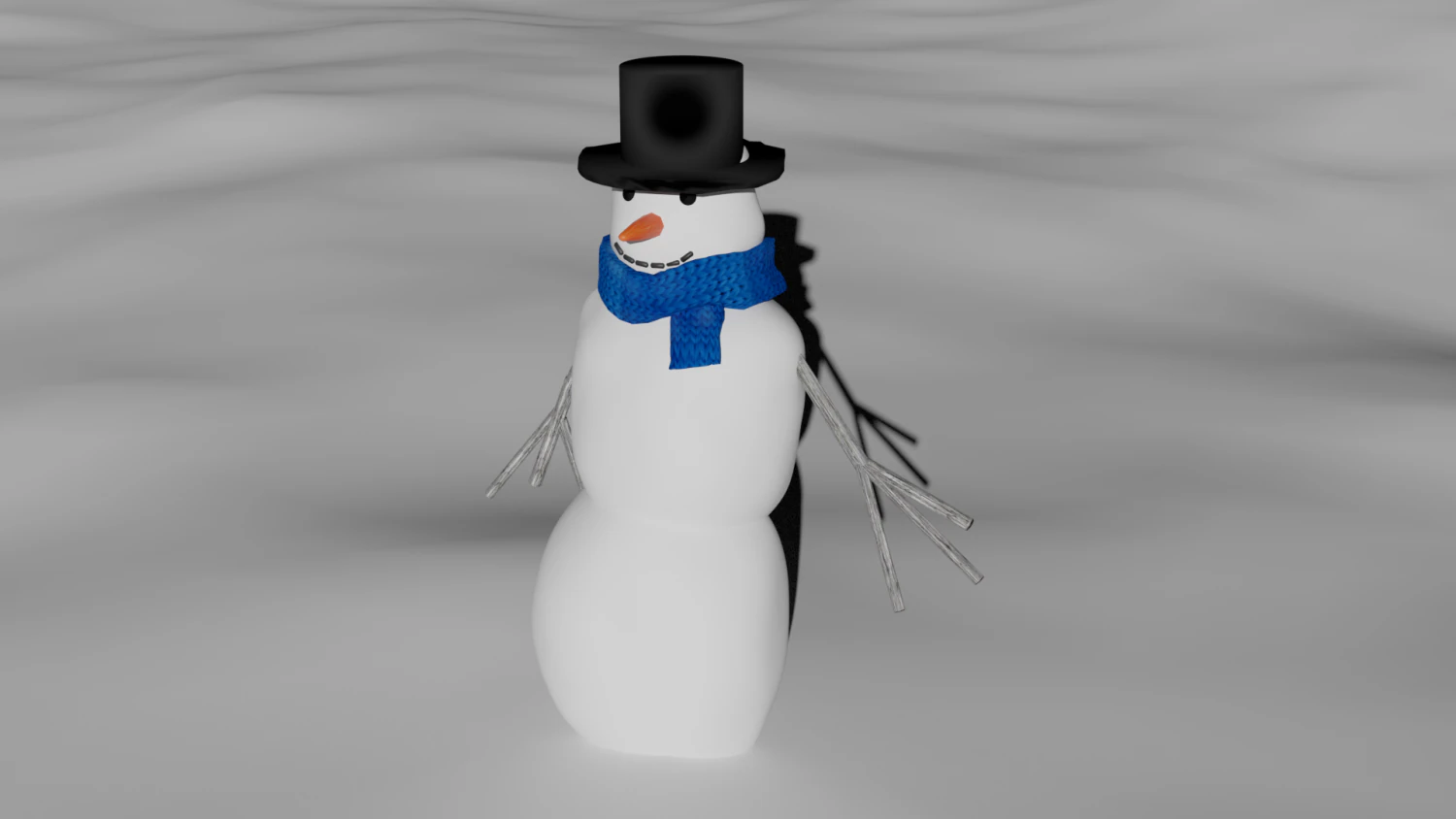 snowman 3D Model .c4d .max .obj .3ds .fbx .stl .blend 