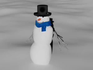 boneco de neve Modelo 3D