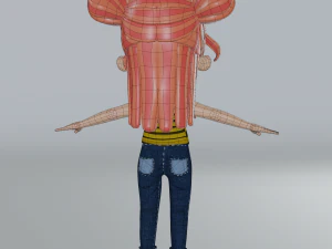 cartoon bee girl 3D Model