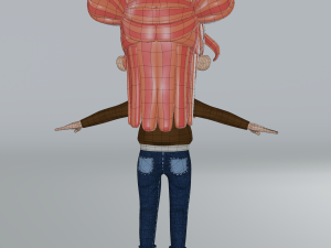 cartoon bee girl Modello 3D