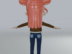 cartoon bee girl 3D Model