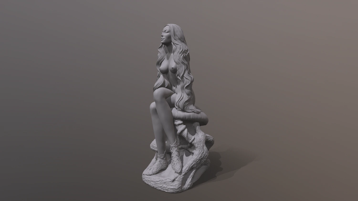 nympf 3D Print Model .c4d .max .obj .3ds .fbx .stl .blend 