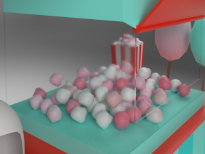 cotton candy cart 3Dモデル