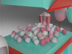 cotton candy cart 3D Model
