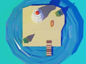 isometric 3d lighthouse by zoe tamago 3D Model