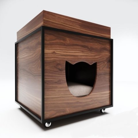 house for the cat is also a pinned table Modelo 3D .c4d .max .obj .3ds .fbx .stl .blend 