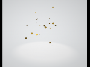 falling coins Modelo 3D