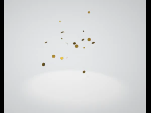 falling coins 3D Model