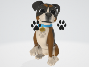 dog animation pac 10 animations Modèle 3D