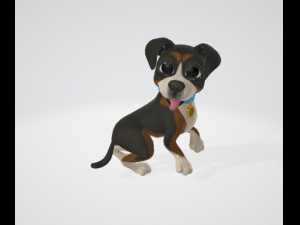 dog animation pac 10 animations Modèle 3D