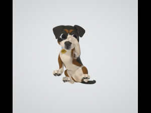 dog animation pac 10 animations Modèle 3D