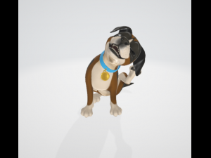 dog animation pac 10 animations Modèle 3D