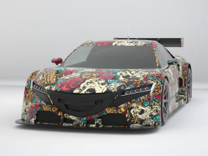 carro do jantar Modelo 3D