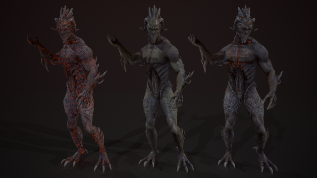 drakonitmonster 3D Model .c4d .max .obj .3ds .fbx .stl .blend 