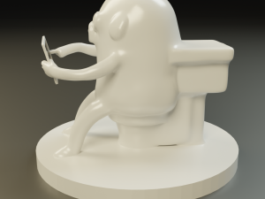 jake toilet Modelo de Impressão 3D