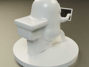 jake toilet Modelo de Impressão 3D