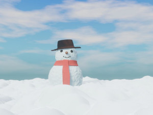 snowman Modelo 3D