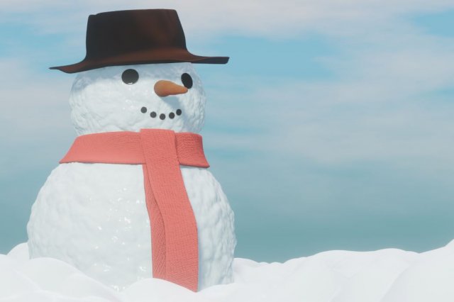 snowman Modelo 3D .c4d .max .obj .3ds .fbx .stl .blend 