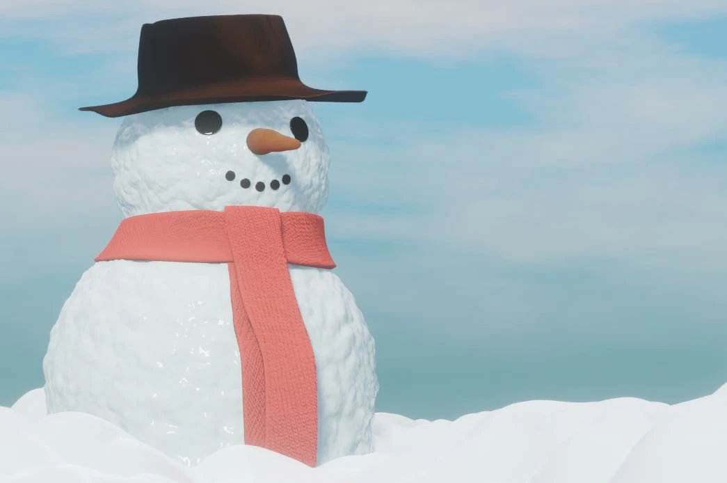 snowman 3D Model .c4d .max .obj .3ds .fbx .stl .blend 