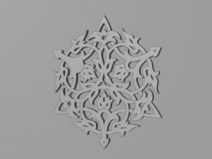 vector ornomental Modelo 3D