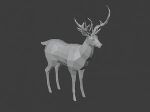 deer lowpoly Modèle 3D