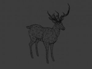 deer lowpoly 3D मॉडल