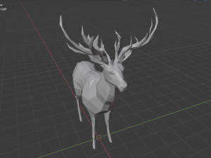 deer lowpoly 3D मॉडल