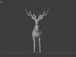 deer lowpoly 3D मॉडल