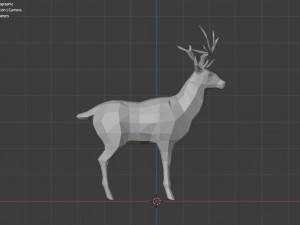 deer lowpoly 3D मॉडल