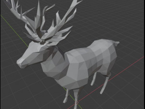deer lowpoly 3D मॉडल