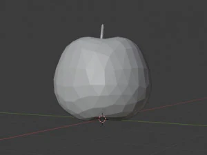 apple lowpolly 3D Print Model