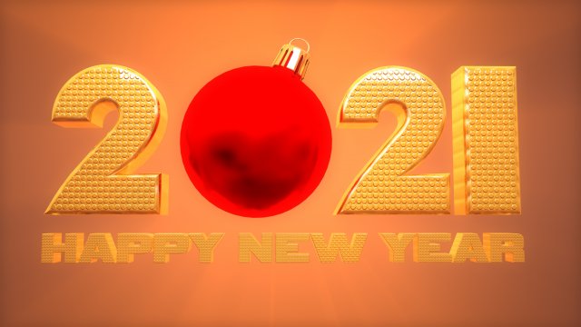 happy new year background 3D 모델 .c4d .max .obj .3ds .fbx .stl .blend 