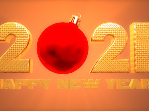 happy new year background Modelo 3D