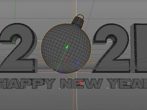 happy new year background 3D Model