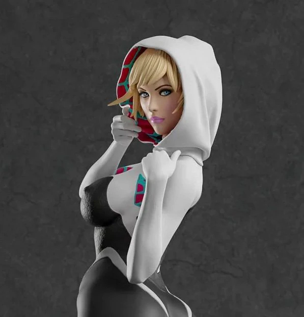 Spider Gwen - 3D print STL files 3D Print Model .c4d .max .obj .3ds .fbx .stl .blend 